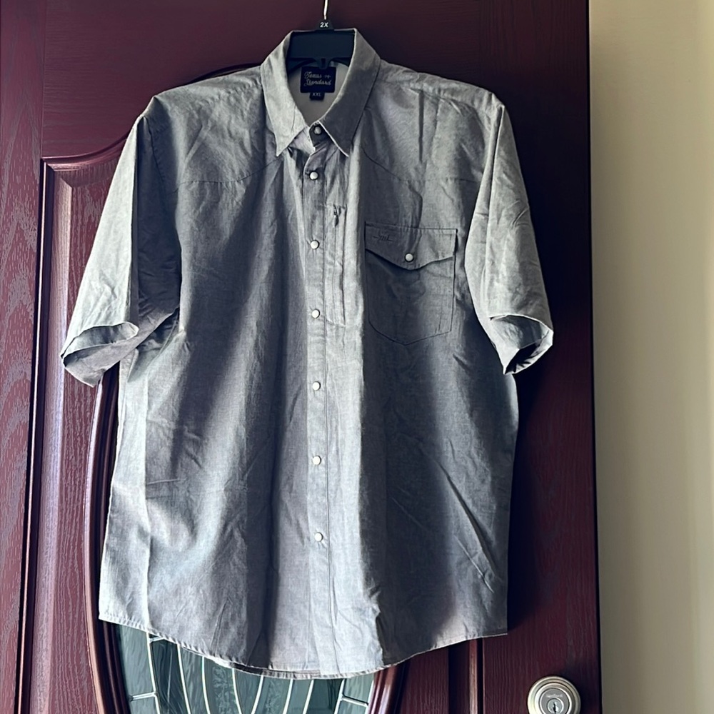 Texas Standard gray short sleeve shirt